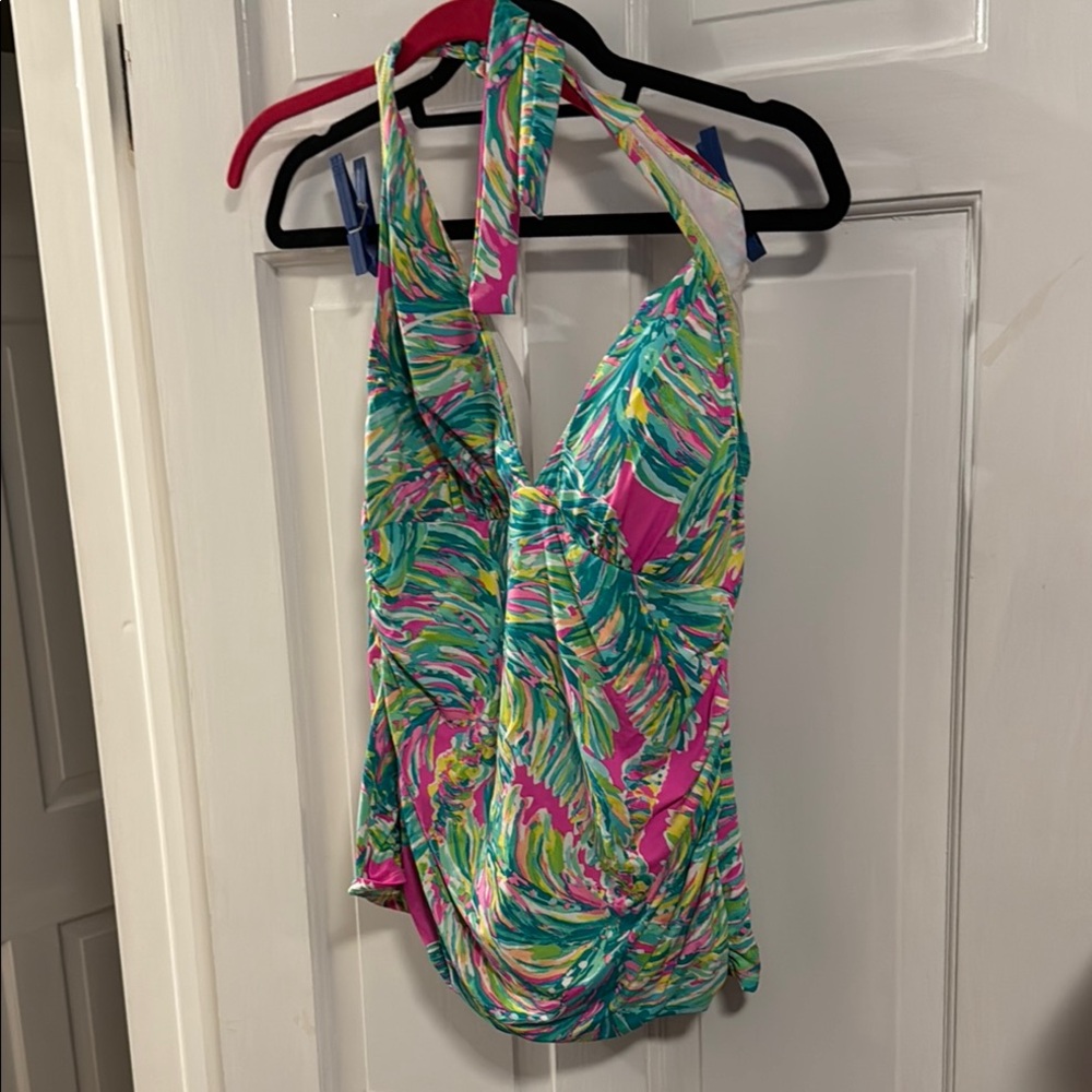 Lilly Pulitzer Multicolor Tropical Halter Top